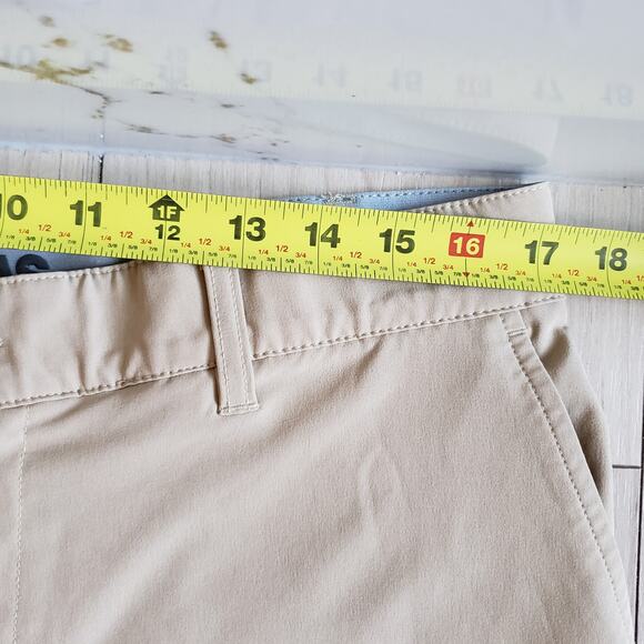 Adidas Pants Mens 34 Beige Golf Straight Tapered Sport Trousers Tech Chino 34x32 - Picture 7 of 10